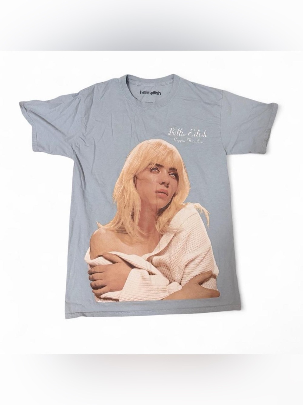 Billie Eilish “Happier Than Ever” Graphic Tee 🎵🩵